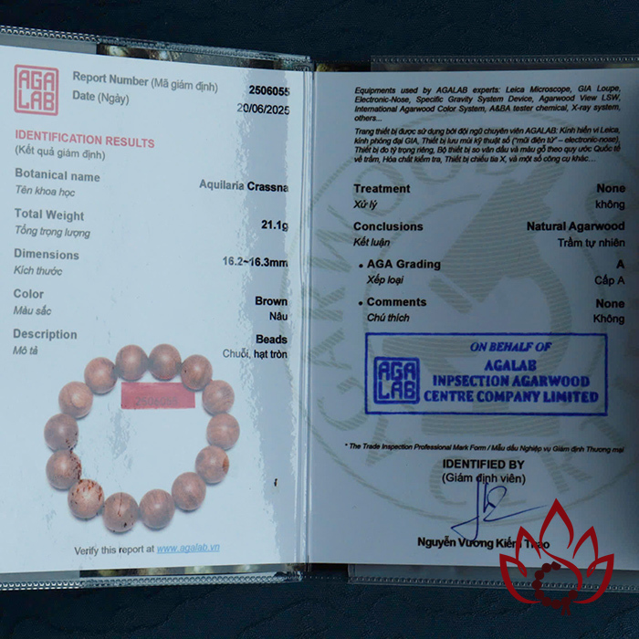 Vòng Trầm Hương Hạt Tròn | 16 Ly | Trầm Tốc Banh Tự Nhiên